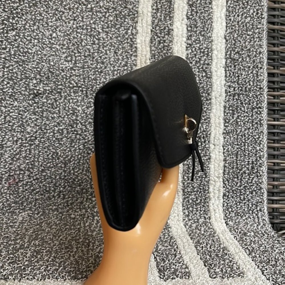 Kate Spade Marti Large Slim Flap Wallet Black - Picture 4 of 16
